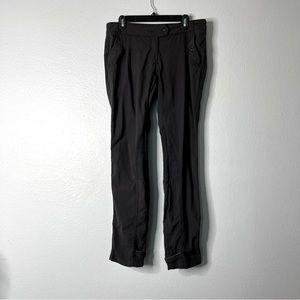 Lululemon Gray Low Rise Pants Size 10 AS IS Missing Button